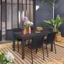 Set tavolo da giardino allungabile con 8 sedie