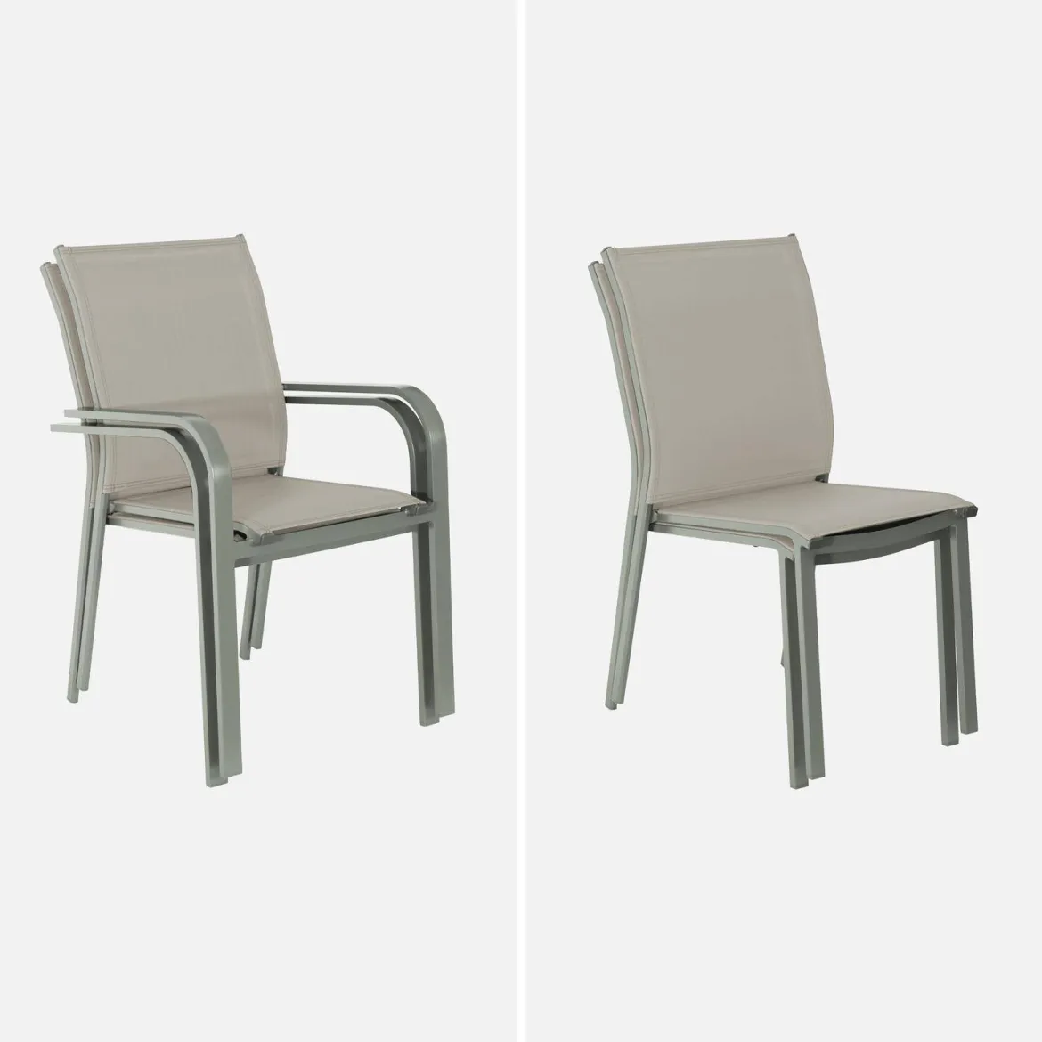 Set tavolo da giardino allungabile in alluminio con 8 sedie