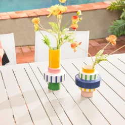 Set tavolo da giardino allungabile in alluminio con 8 sedie