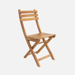 Set tavolo da giardino con angoli arrotondati in legno di acacia con 8 sedie