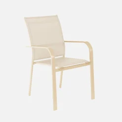 Set tavolo da giardino estensibile in alluminio con 12 sedie