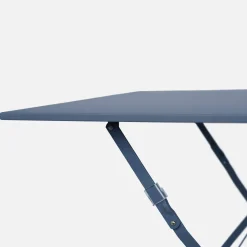 Set tavolo da giardino pieghevole in acciaio con 2 sedie, 70cm