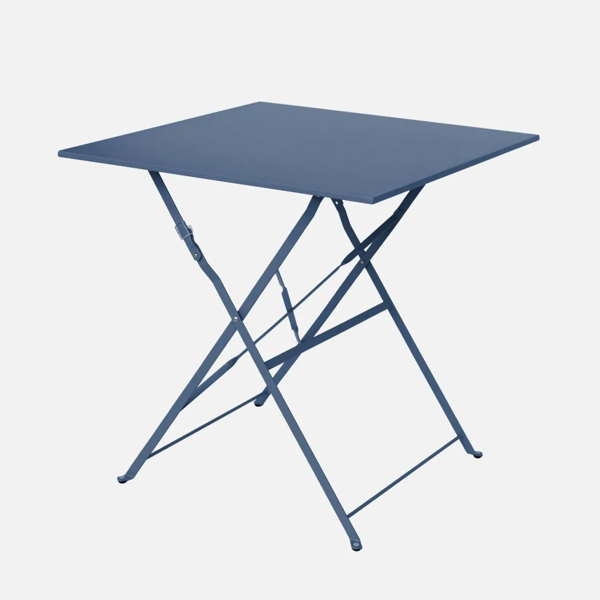 Set tavolo da giardino pieghevole in acciaio con 2 sedie, 70cm