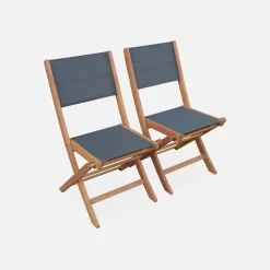 Set tavolo da giardino rettangolare allungabile in legno con 8 sedie