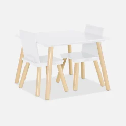 Set tavolo e 2 sedie per bambini