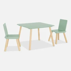 Set tavolo e 2 sedie per bambini