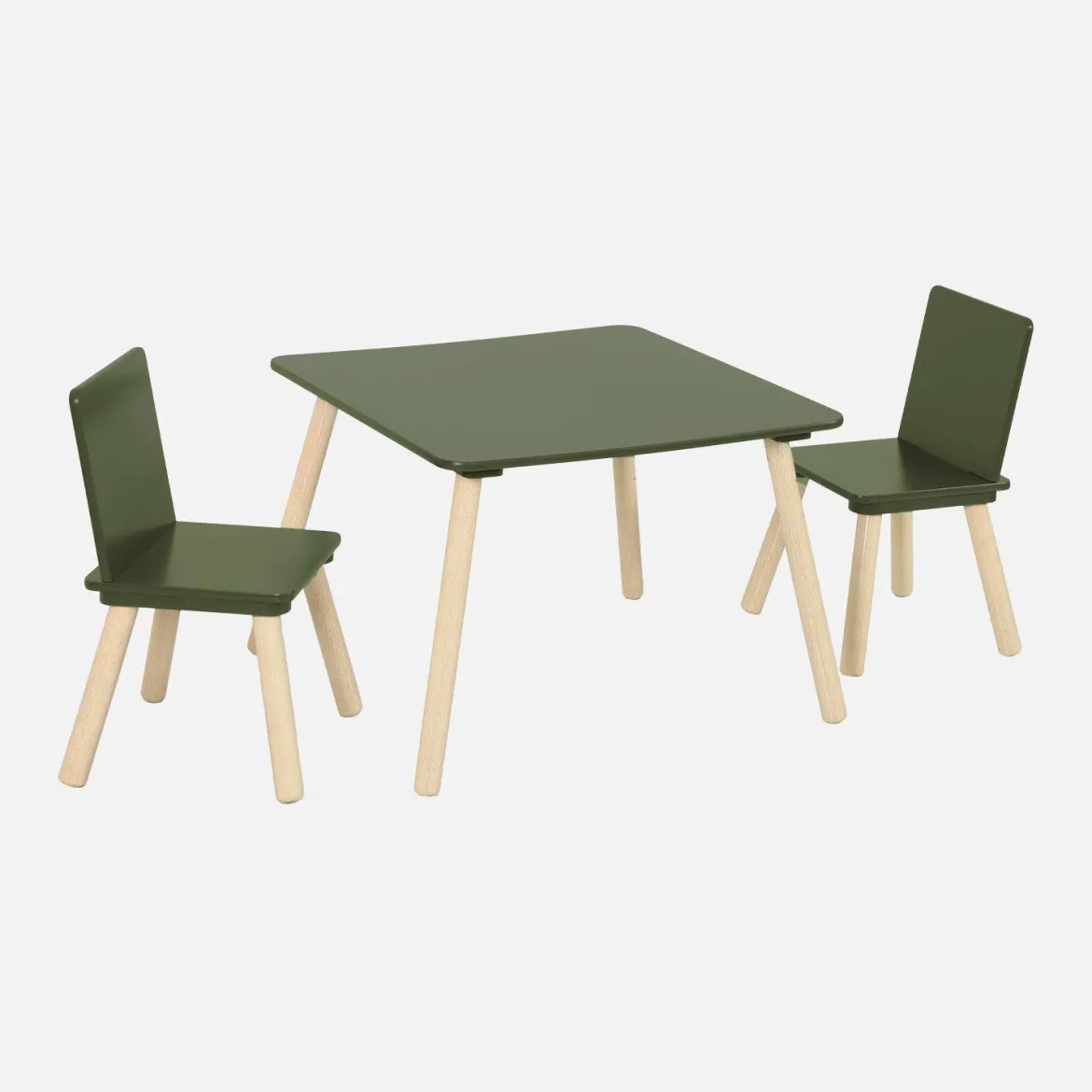 Set tavolo e 2 sedie per bambini