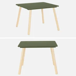 Set tavolo e 2 sedie per bambini