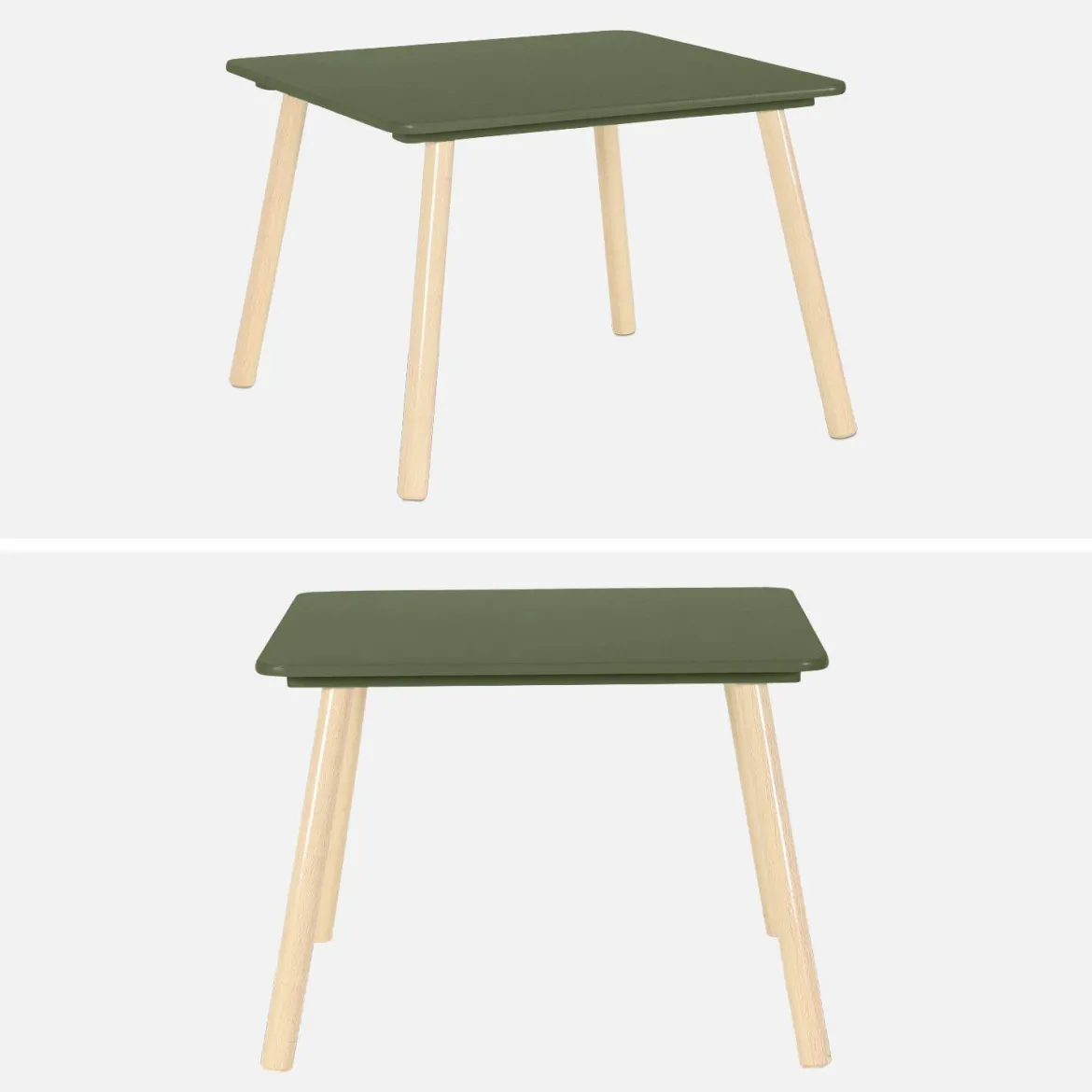 Set tavolo e 2 sedie per bambini
