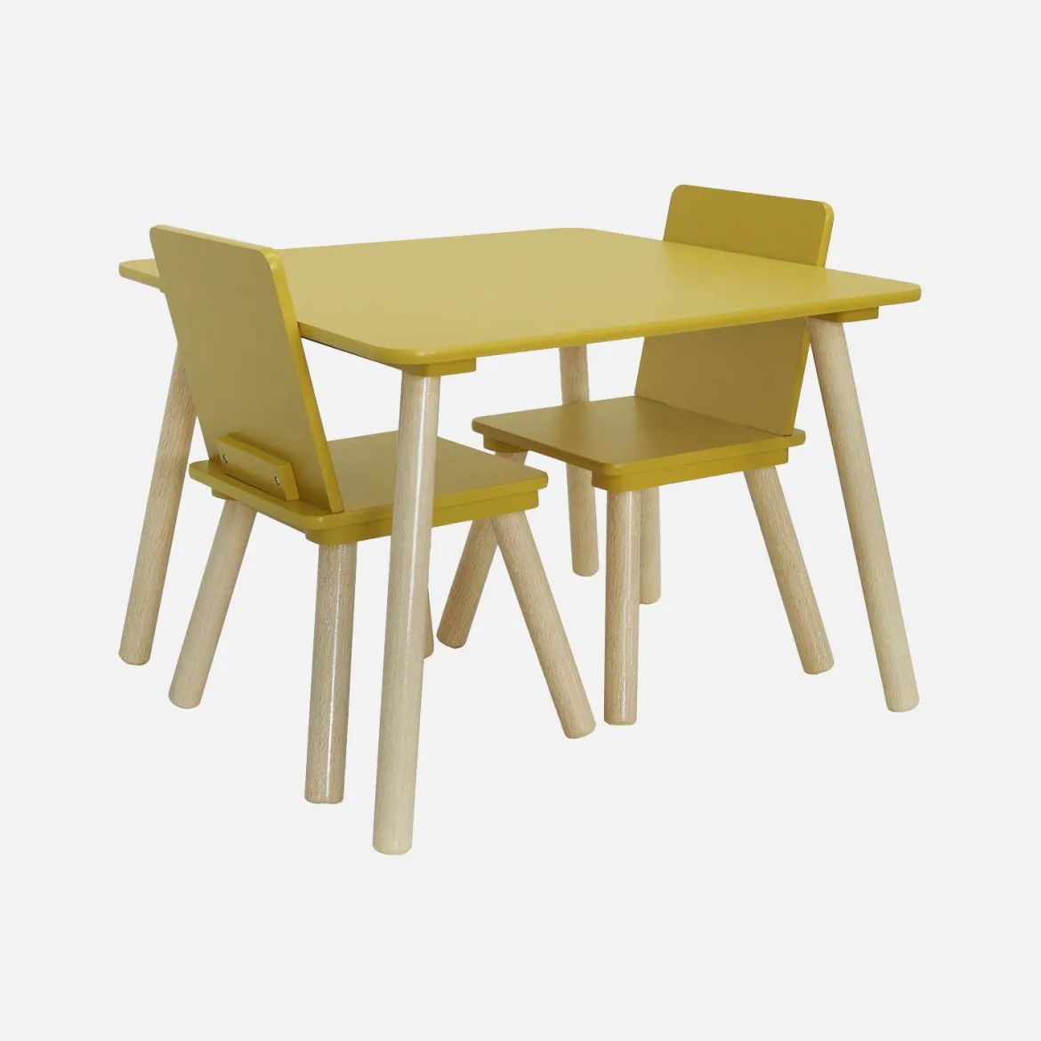 Set tavolo e 2 sedie per bambini