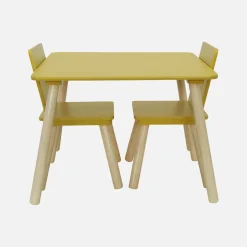 Set tavolo e 2 sedie per bambini