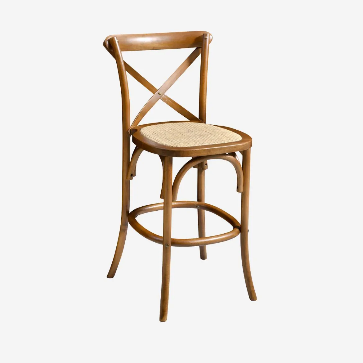 Sgabello da bar bistrot in legno vintage