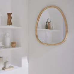 Specchio in legno di abete, 75cm