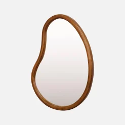 Specchio organico in legno di abete, 65cm