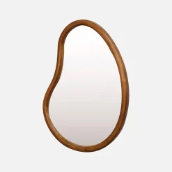 Specchio organico in legno di abete, 65cm