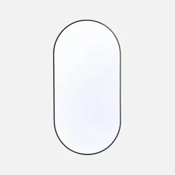 Specchio ovale alluminio 120cm