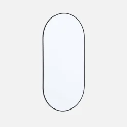 Specchio ovale alluminio 120cm