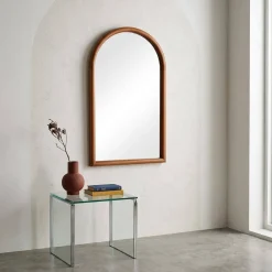 Specchio arco legno di pino