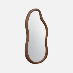 Specchio in legno di gomma