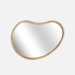 Specchio organico in legno di abete, 65cm