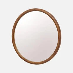Specchio rotondo in legno di pino, 60cm