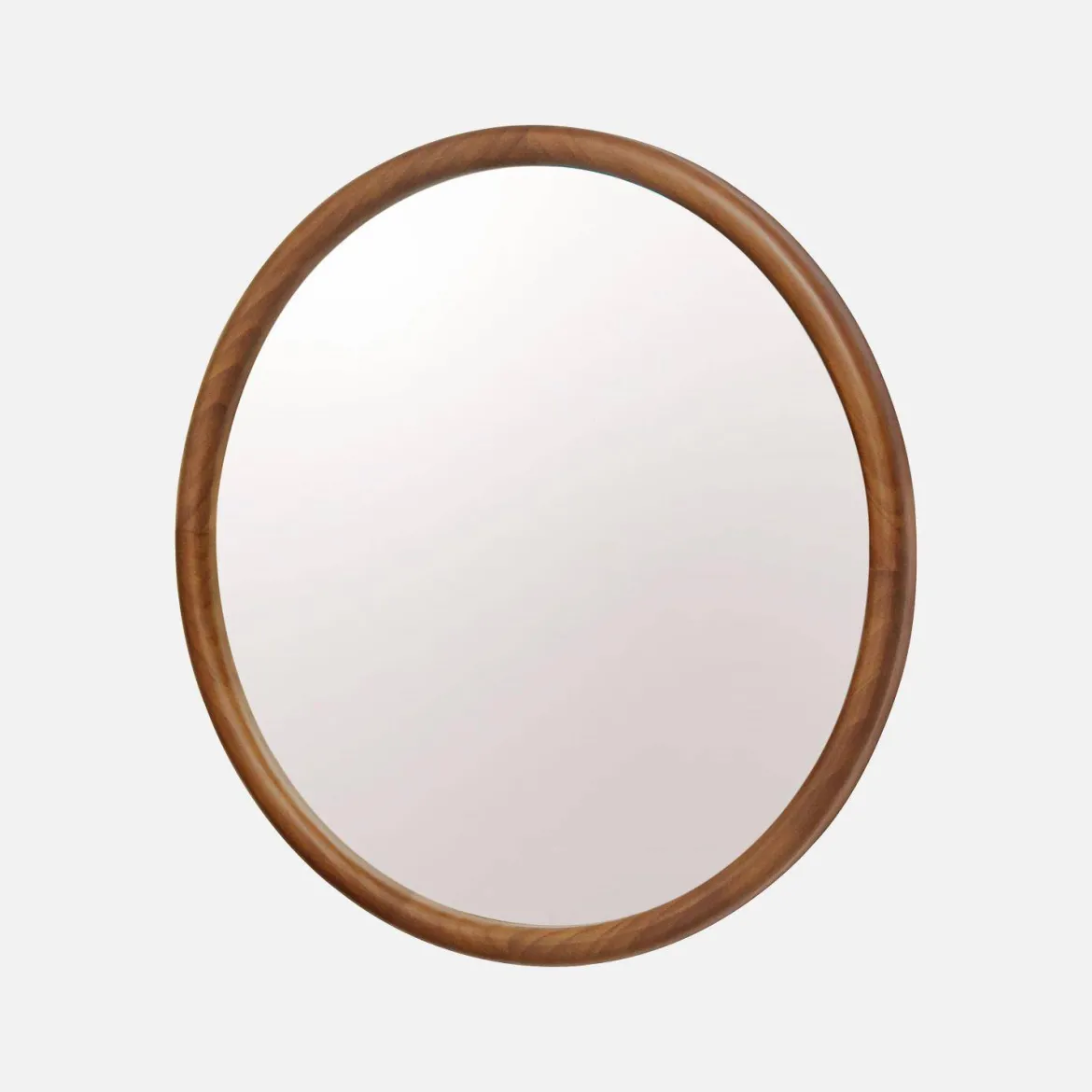 Specchio rotondo in legno di pino, 60cm