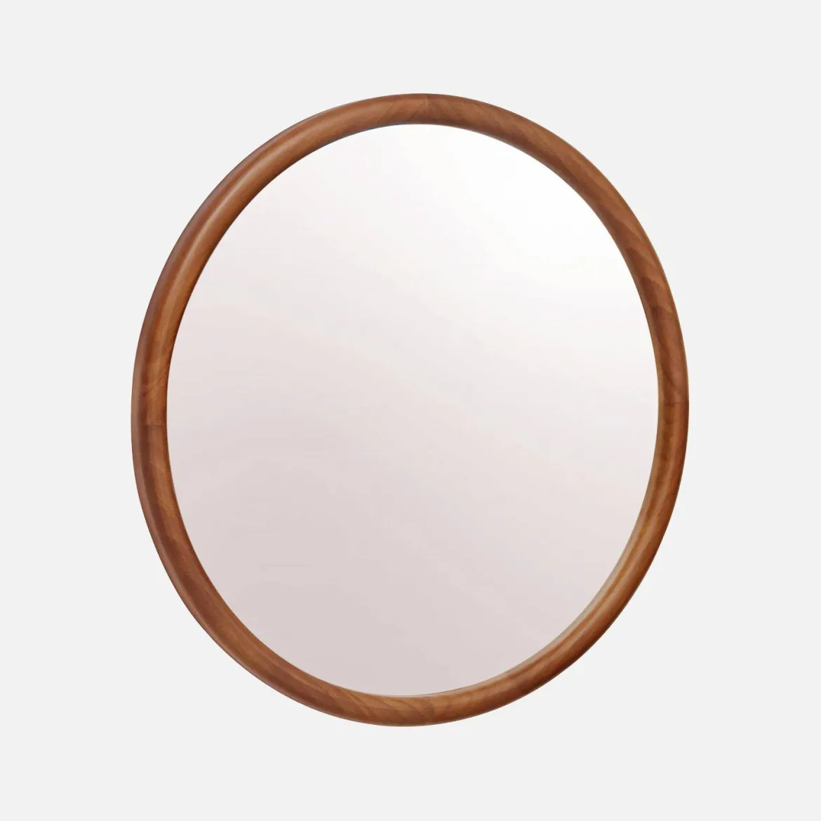 Specchio rotondo in legno di pino, 60cm