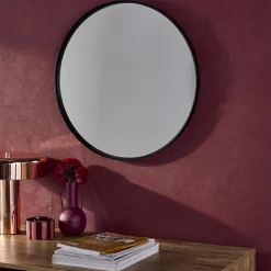 Specchio rotondo in metallo, 60cm