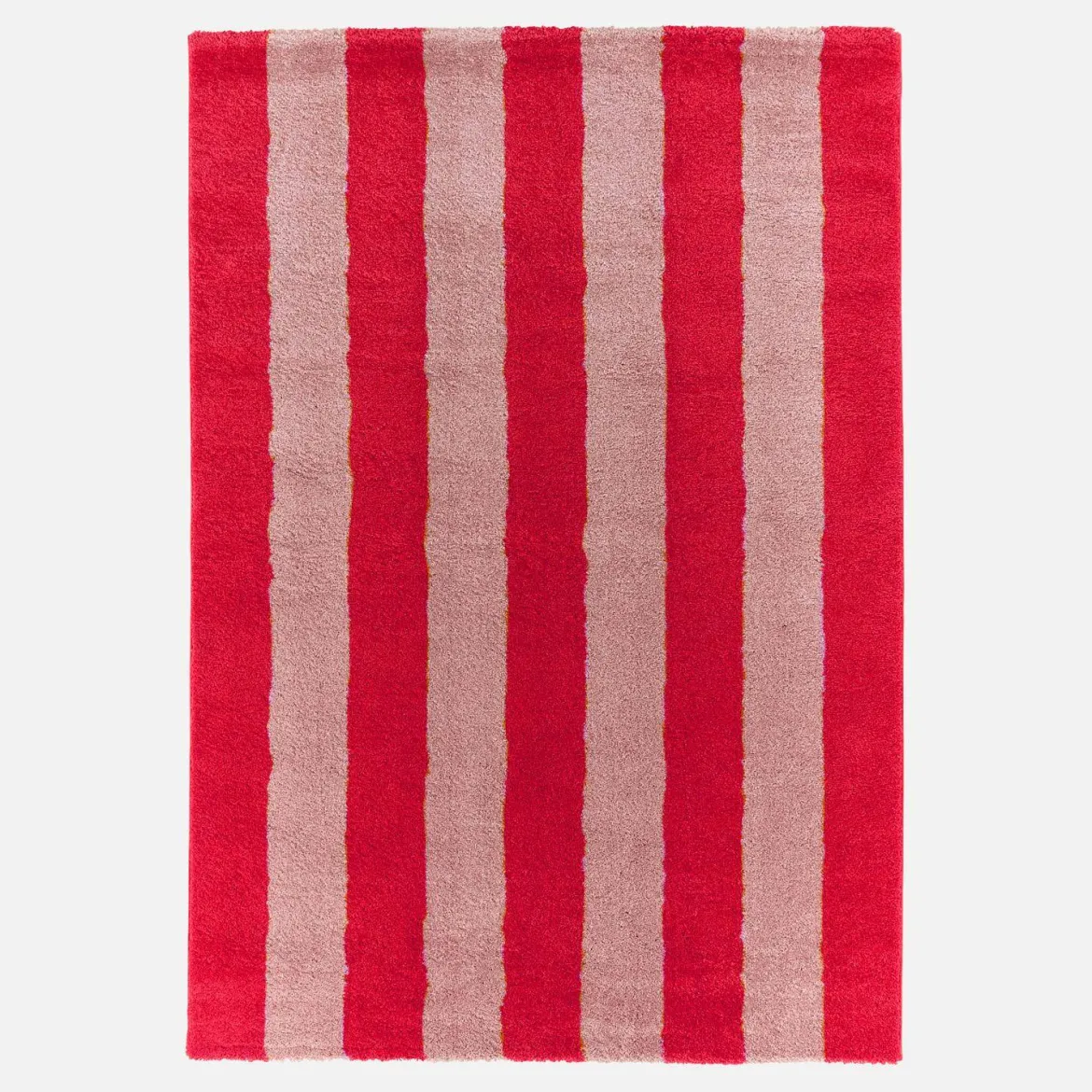 Tappeto da interno a righe rosse e rosa