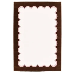 Tappeto da interno rosa e marrone