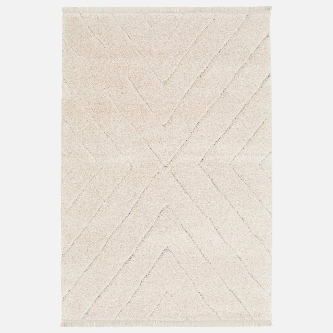 Tappeto da interno taftato crema