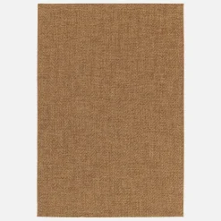 Tappeto effetto juta per interni/esterni in caramello