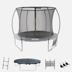 Tappeto elastico e kit accessori con rete di protezione interna, 3.05m