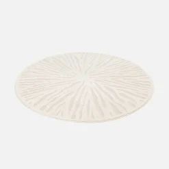 Tappeto interno rotondo crema, 160cm