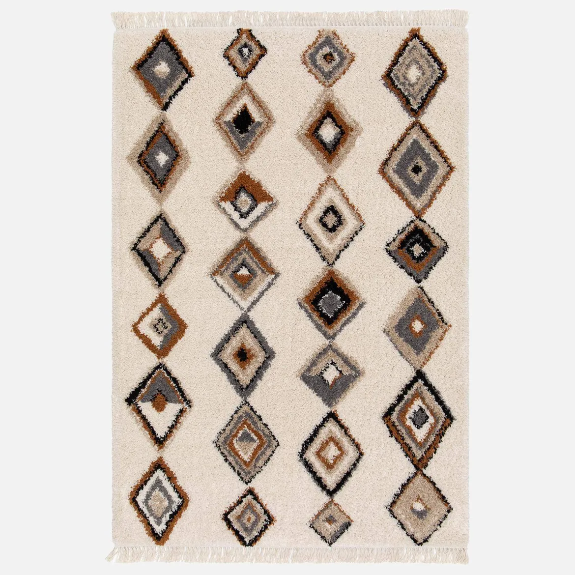 Tappeto per interni con motivi etnici, beige