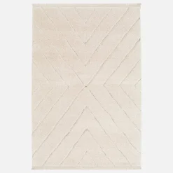 Tappeto da interno taftato crema