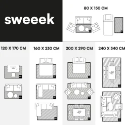 Tappeto interno/esterno motivo vegetale crema, beige