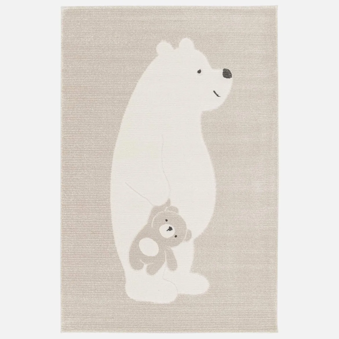 Tappeto per bambini beige/crema, tappeto orsetto