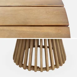 Tavolino da giardino in legno di acacia, 80cm