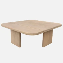 Tavolino da giardino quadrato in legno di acacia, 70cm