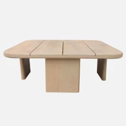 Tavolino da giardino quadrato in legno di acacia, 70cm