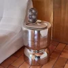 Tavolino da salotto e comodino in acciaio inossidabile