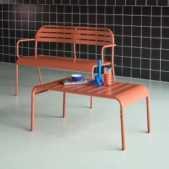 Tavolino da giardino in acciaio, 90 cm