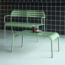 Tavolino da giardino in acciaio, 90 cm