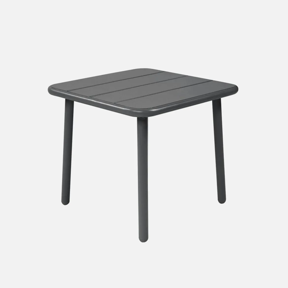 Tavolino da giardino quadrato in acciaio, 45 cm