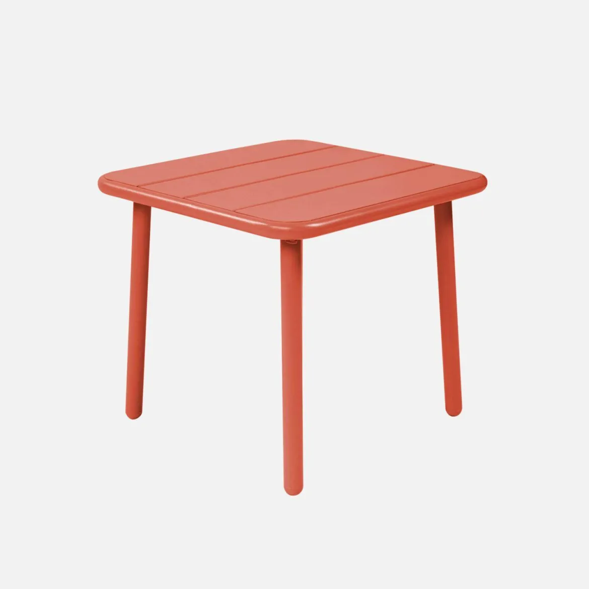 Tavolino da giardino quadrato in acciaio, 45 cm