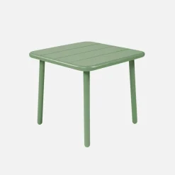 Tavolino da giardino quadrato in acciaio, 45 cm