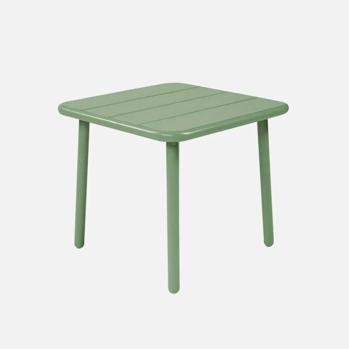 Tavolino da giardino quadrato in acciaio, 45 cm