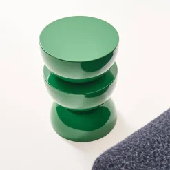 Tavolino in metallo effetto glassy, 46,5cm