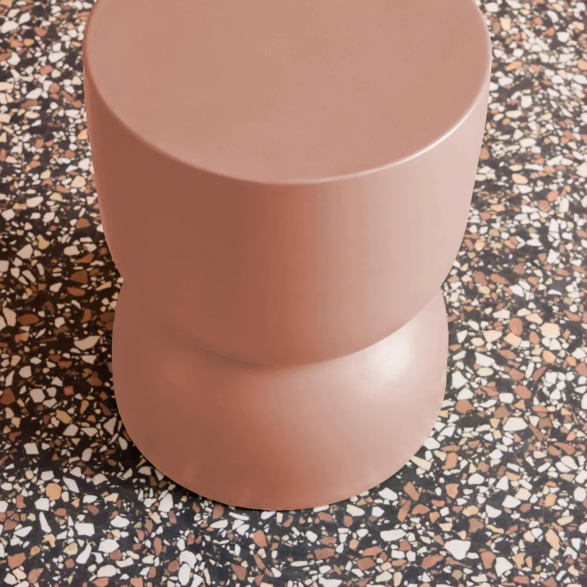 Tavolino, lato divano, comodino metallo, 42cm